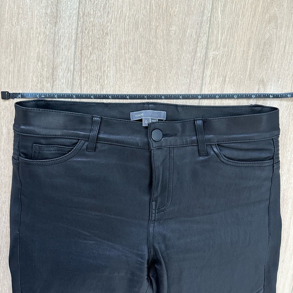 Vince 100% Black Leather Pants - Picture 2 of 6
